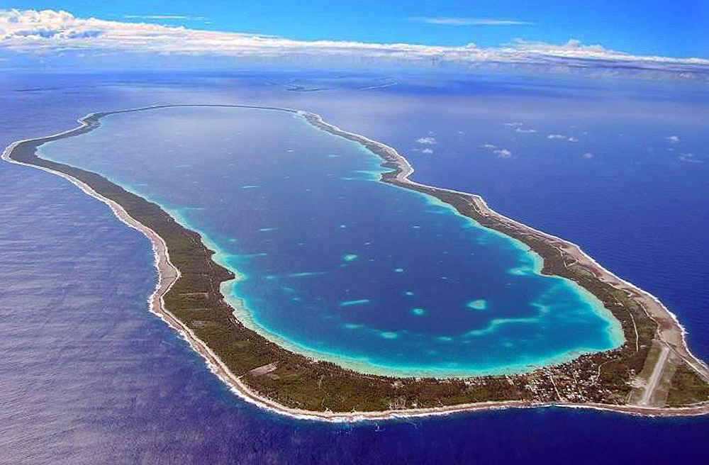 Luchtfoto van Takapoto