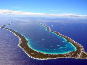 Takapoto vanuit de lucht